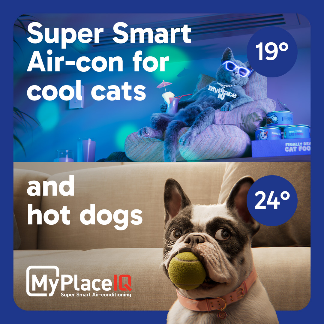 MyPlaceIQ 'Air-con for cool cats and hot dogs' Still - 1080x1080